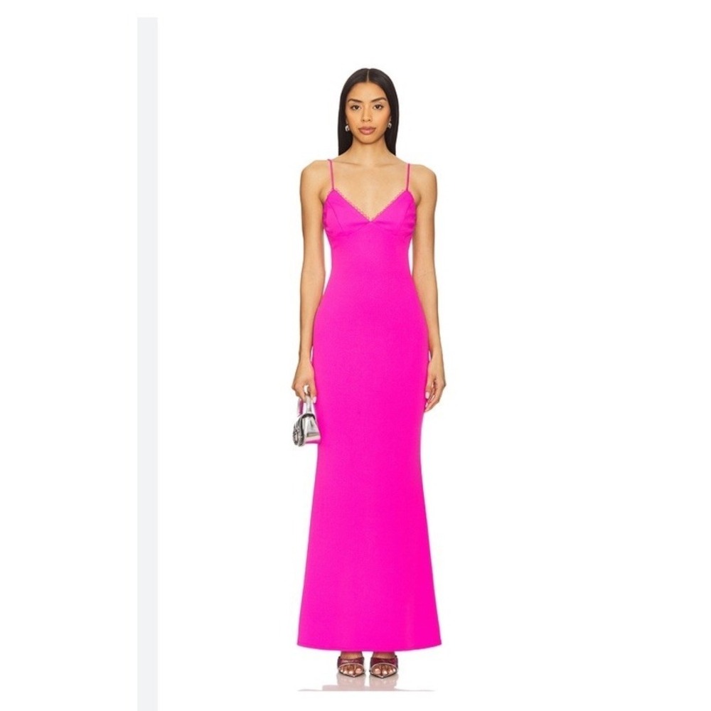 Katie May Vivian Pink Gown Maxi Dress Size S Wedding Summer Party Feminine
